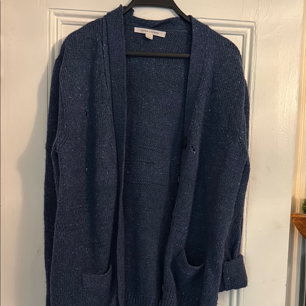 Marc Jacobs Navy Textured Sweater